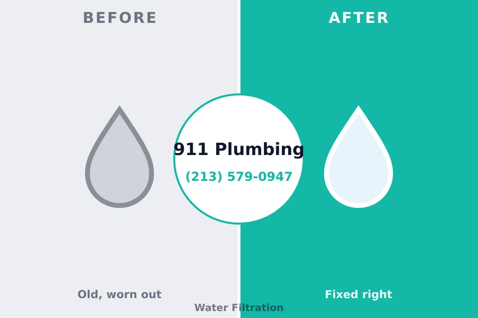 Before and after: plumbing repair Lisbon, IA